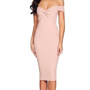 Nookie off the shoulder midi dress